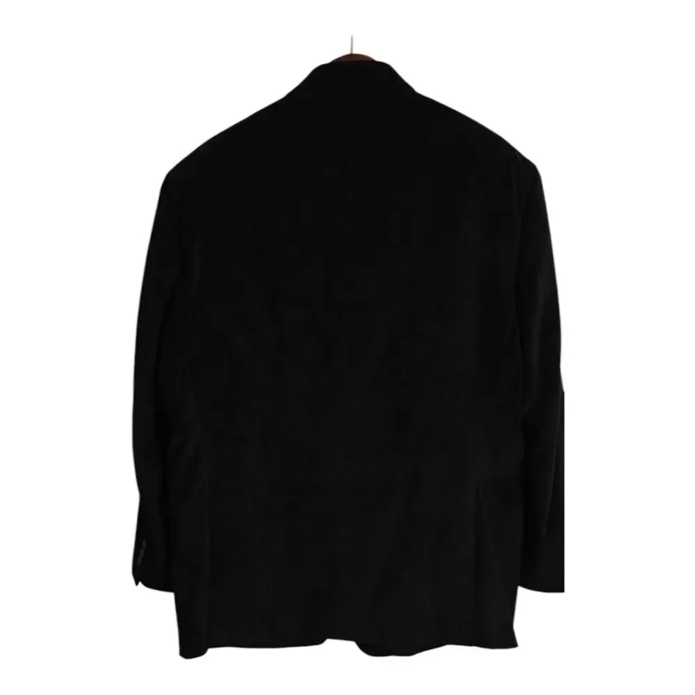 Calvin Klein Velvet Classic Gray Black Sport Coat 46R